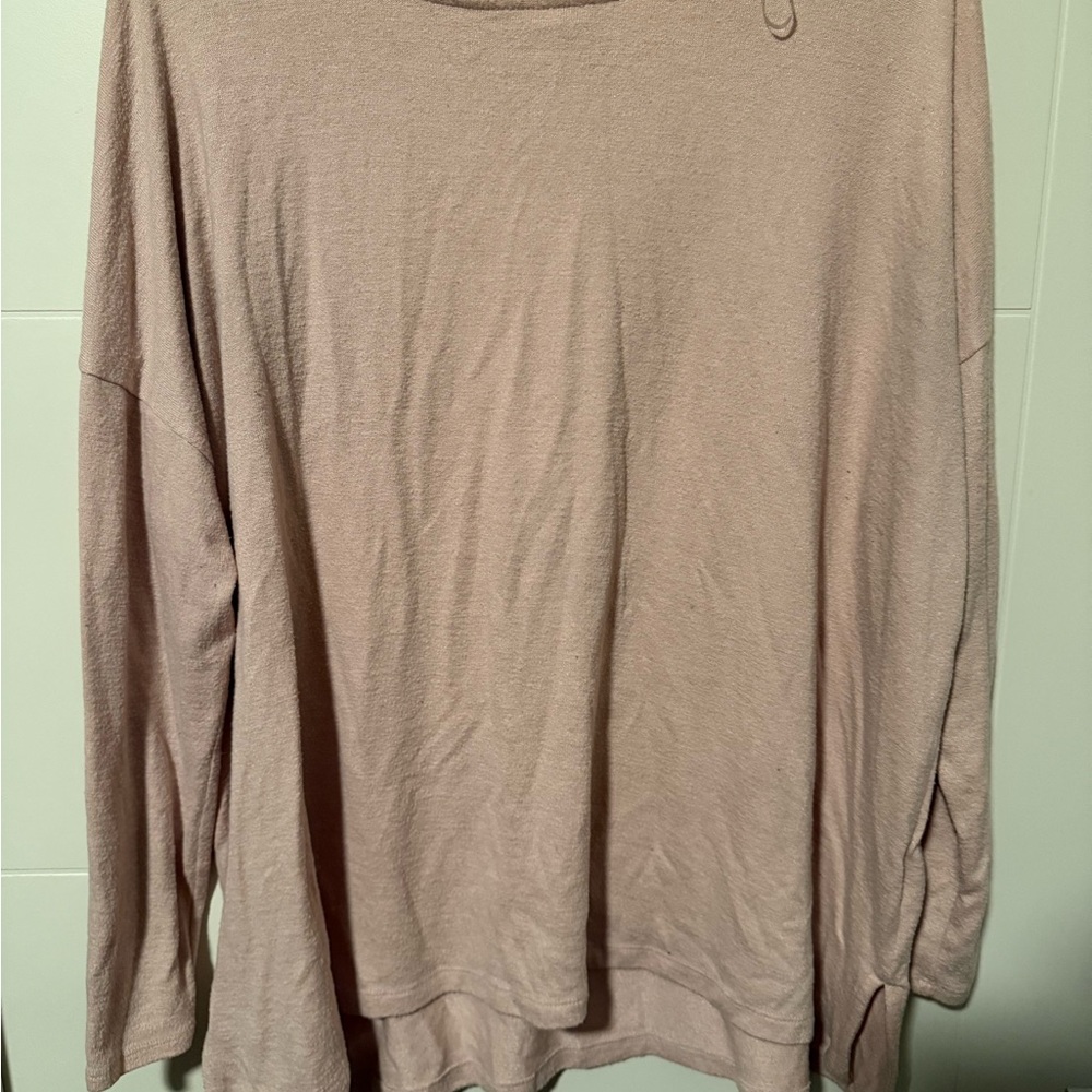 Ava & Viv Soft Pink Long Sleeve Top